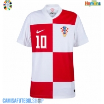 Camisa de time de futebol Croácia Luka Modric #10 Replicas 1º Equipamento Europeu 2024 Manga Curta